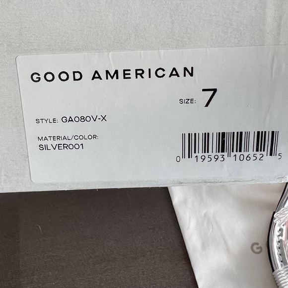 Good American Cinder-f*cking-rella Silver - Size 7 - Picture 9 of 9